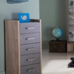 PALET CHIFFONIER MESE OAK ENDGRAIN/METALIC