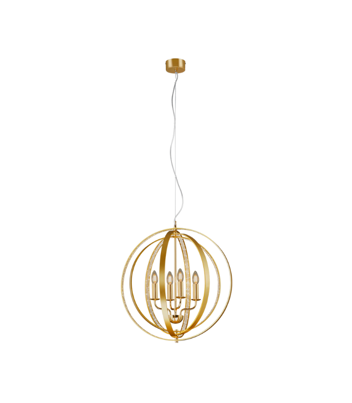 TRIO-LUSTRE-CANDELA-METALE-ALUMINIUM-BALAYE-56-CM TRIO LUSTRE CANDELA METALE ALUMINIUM BALAYE 56 CM – Image 1